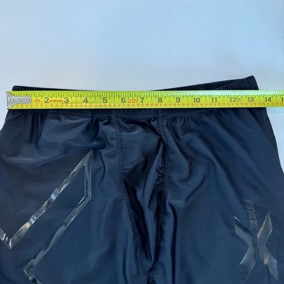NWOT 2XU Men's XL Core Compression Long Tights Pants Black Lightweight Training